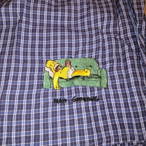 2pk Vintage Homer Simpson Embroidered Boxer Shorts - S size  - New - Picture 2 of 2